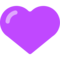 Purple Heart emoji on Mozilla